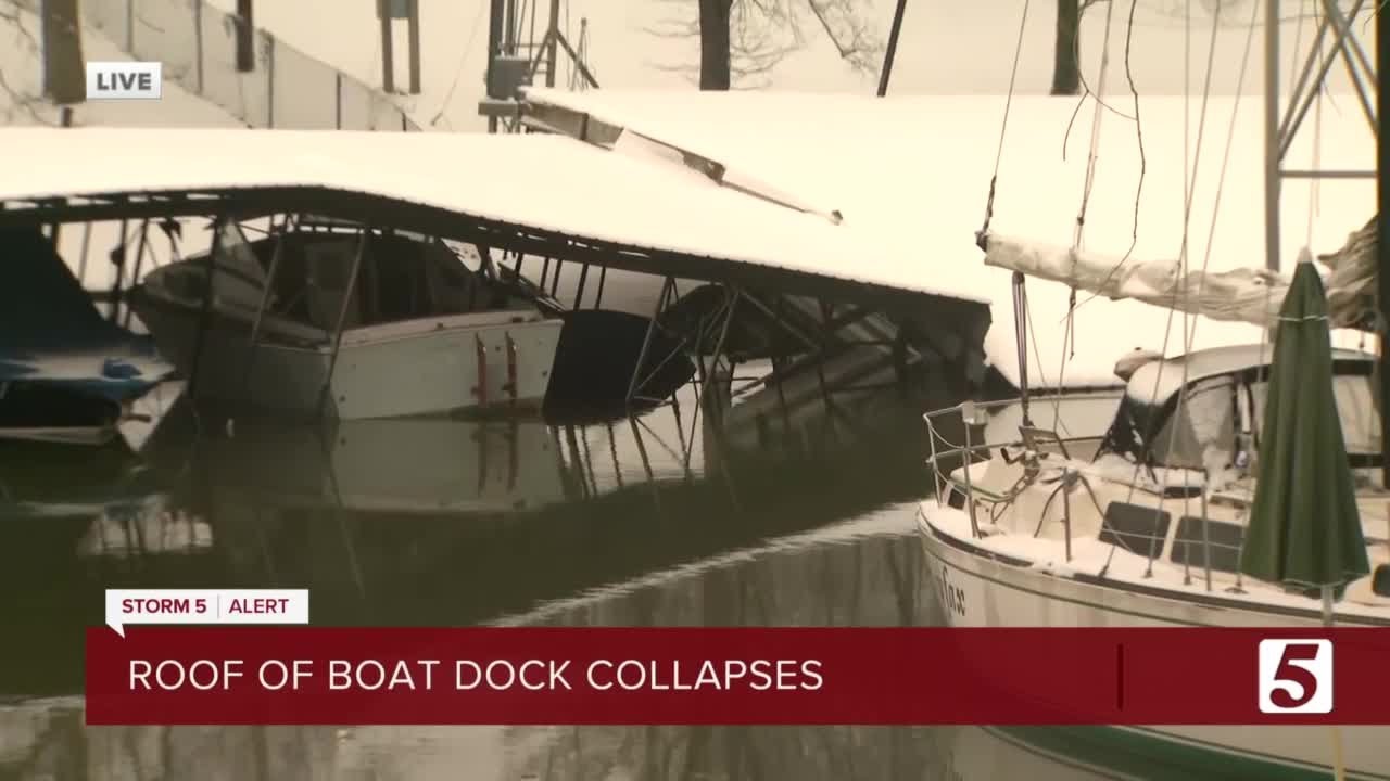 Dozen rescued from boats after dock collapse at Blue Turtle Bay Marina