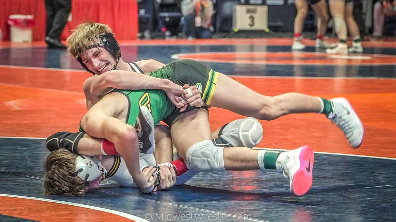 132 2A – Zachary Montez {G} of Geneseo IL vs. Caden Muselman {R} of Oak Forest IL
