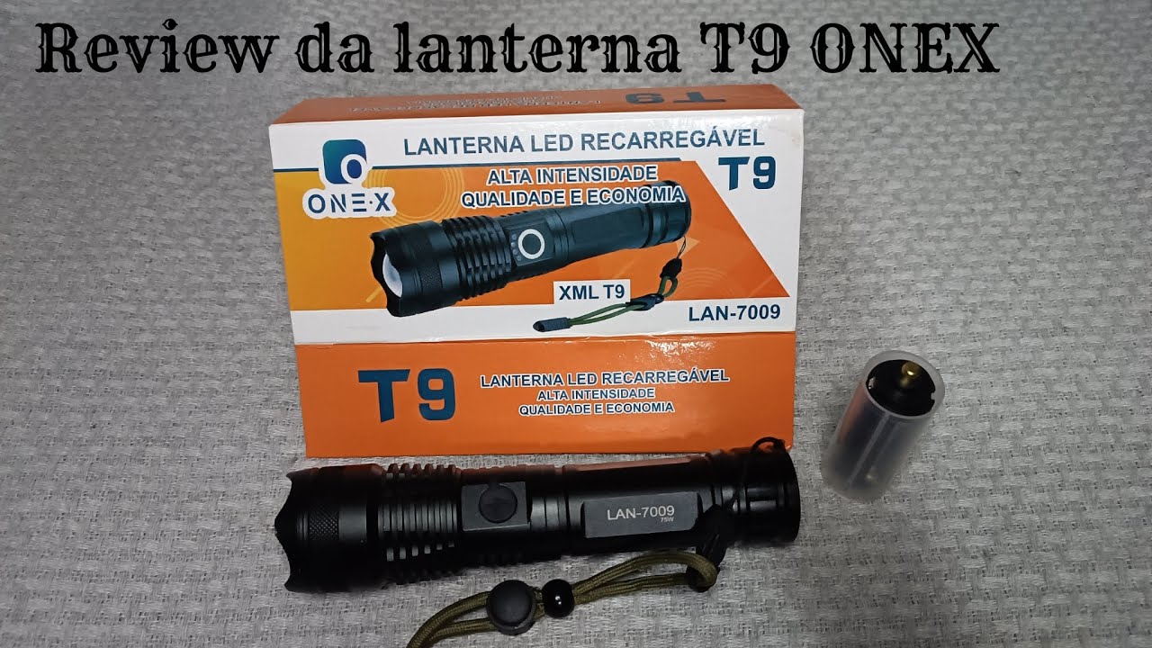 Review da lanterna T9 DA ONEX