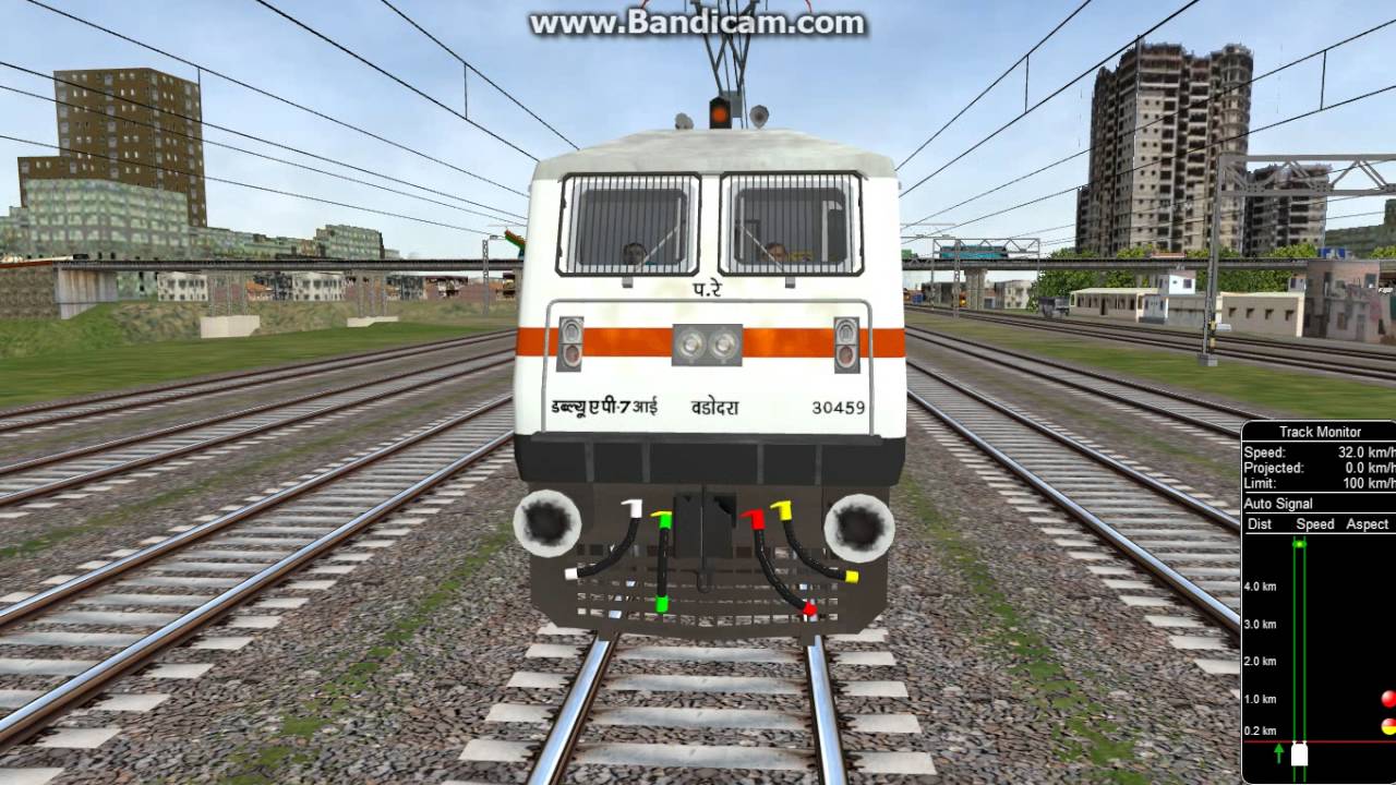 MSTS Open Rail Dadar Ajmer Superfast Exp departing from Dadar in Western Bay Route