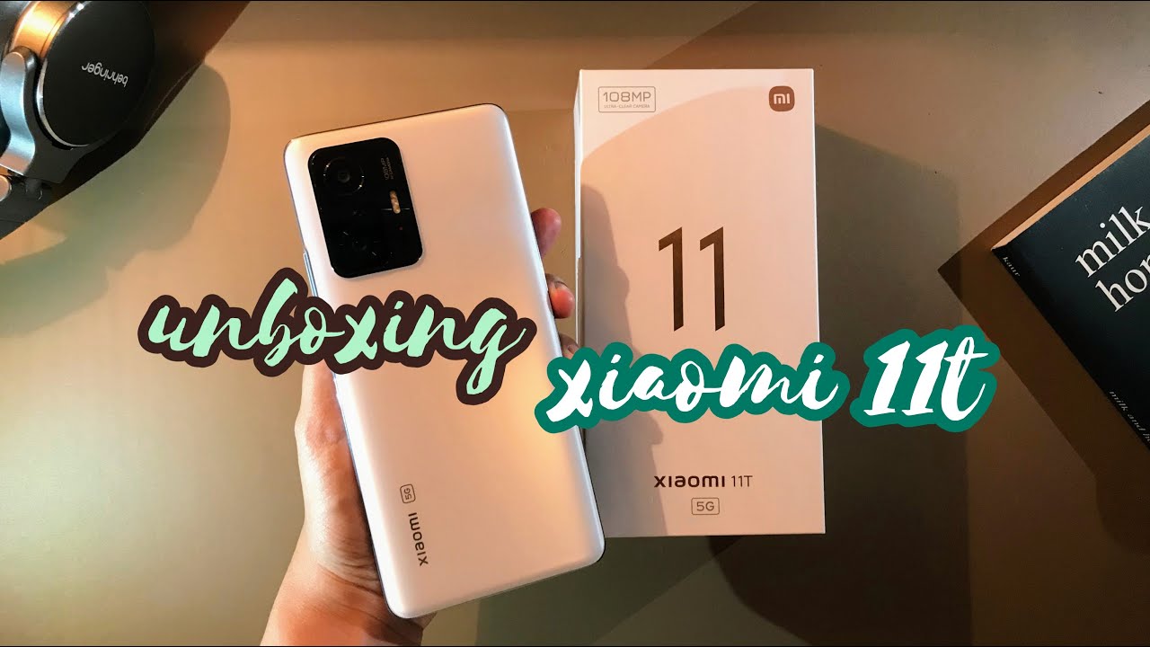 🍂 Xiaomi 11T Unboxing (almost aesthetic) | moonlight white 🌼