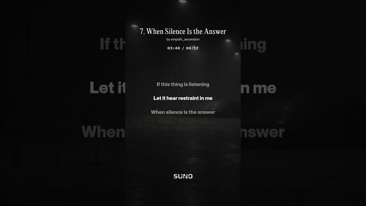 7  When Silence Is the Answer