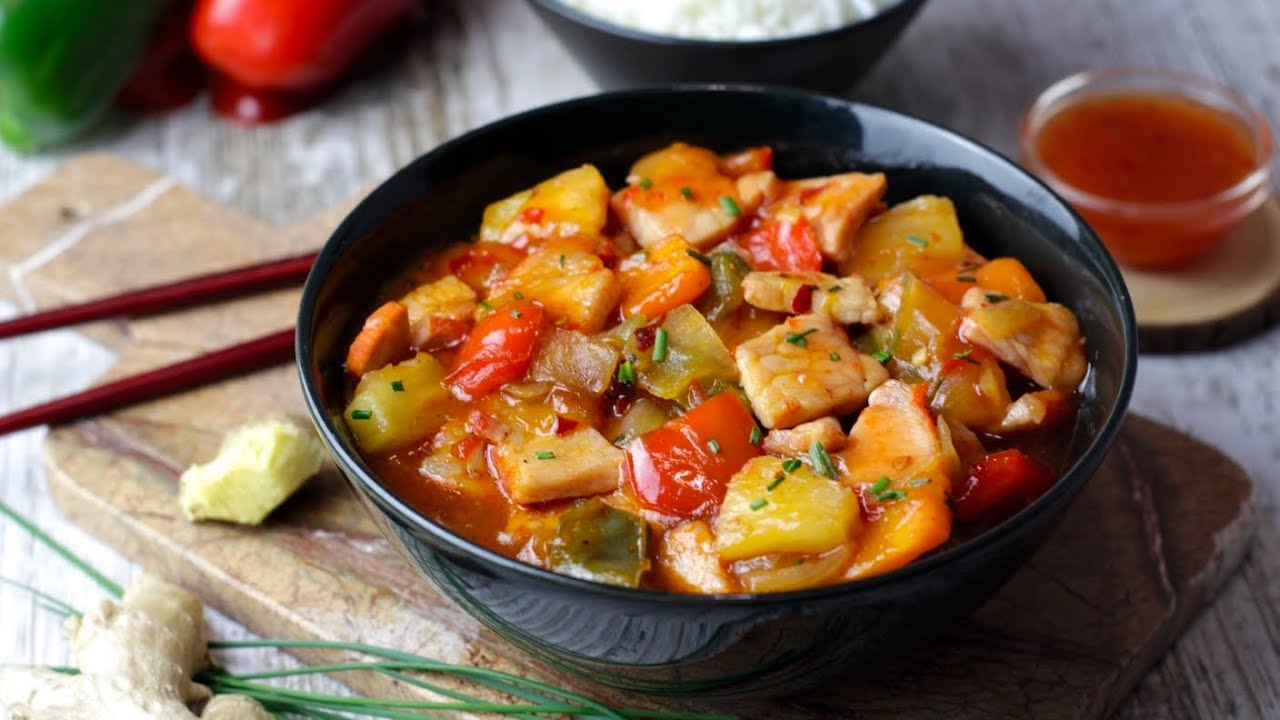 Wok de cerdo agridulce y picante | receta china fácil