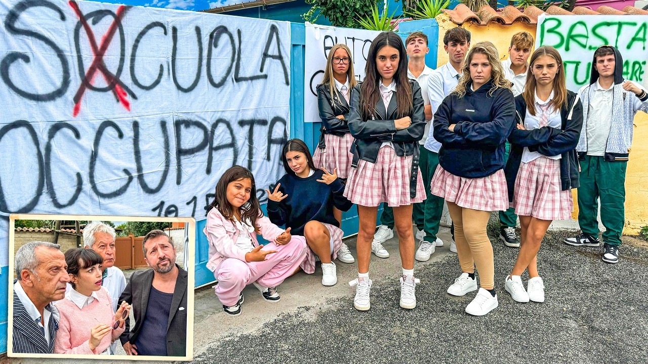 OCCUPAZIONE🚫 ILARY E ZIA NICOLE E TUTTI I NOSTRI COMPAGNI DI CLASSE SI CHIUDONO DENTRO LA SCUOLA!