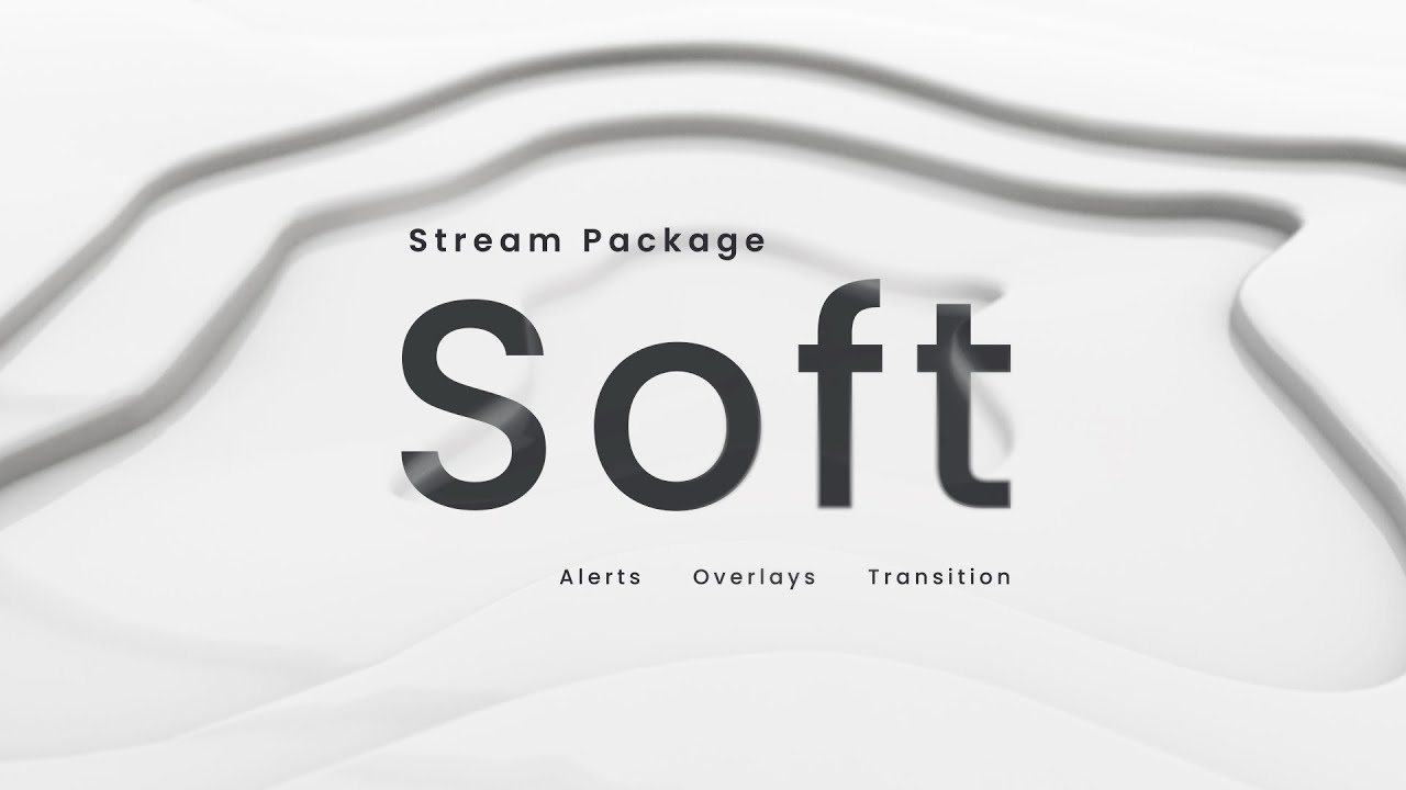 Soft Twitch Overlay and Alerts Stream Package for OBS