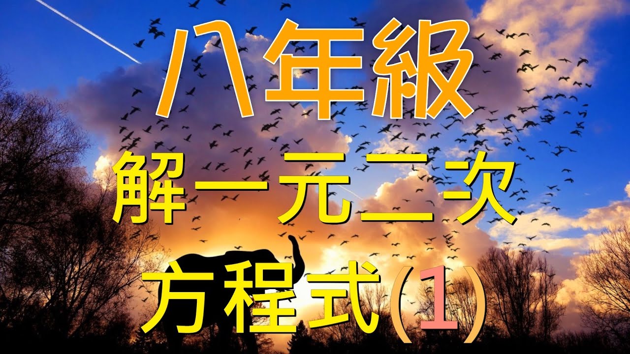 🆕最新課綱~八上數學：因式分解解一元二次方程式(1)🆕