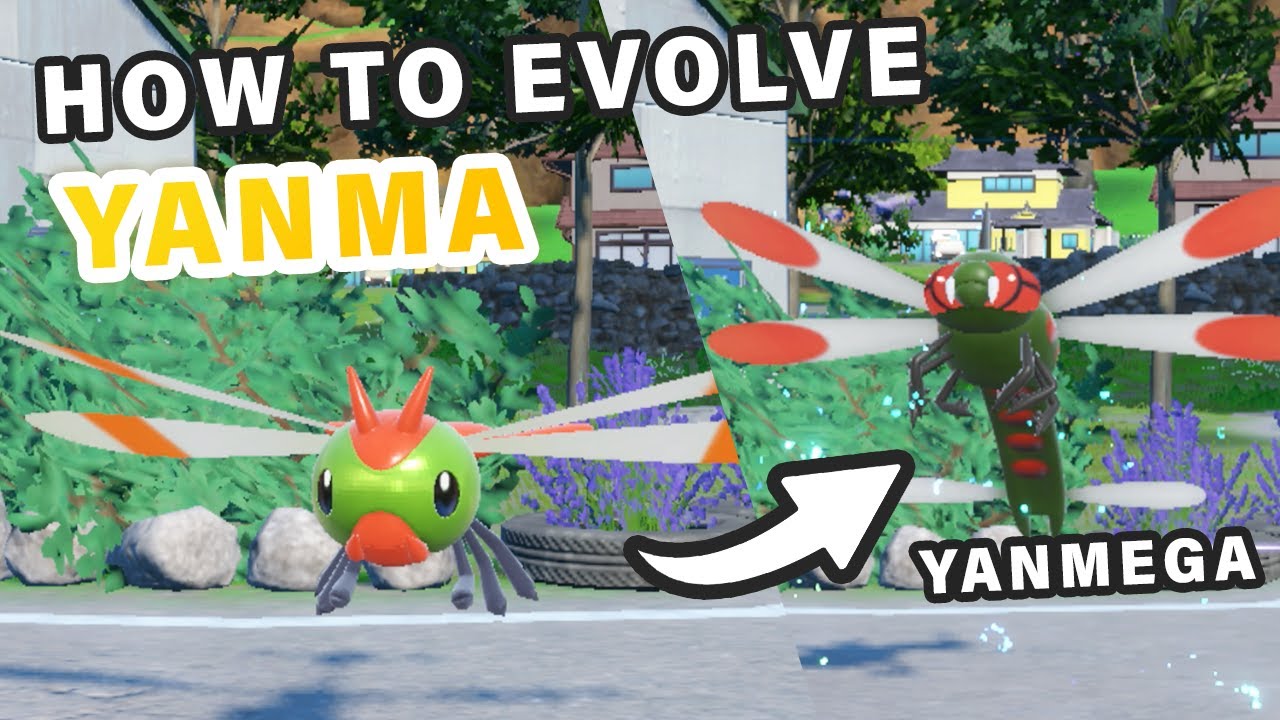 Jak ewoluować Yanmę w Yanmegę ► Pokemon Scarlet & Violet
