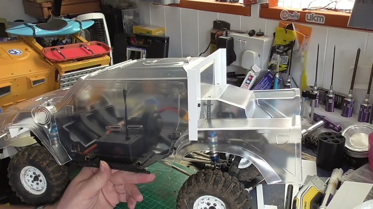Element Enduro - кузов Proline Strike Force - модификация Oshkosh L-ATV с башней - Часть 2