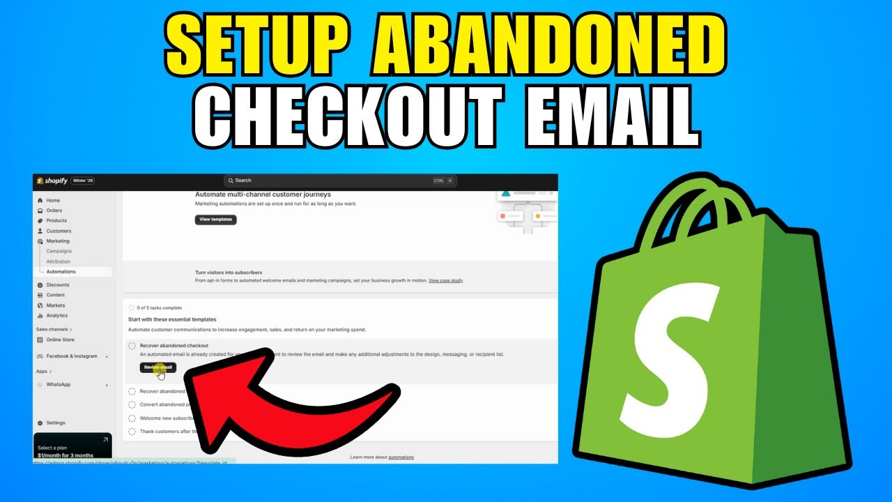 How To Set Up Automated Abandoned Checkout Emails In Shopify (2026) (Best Method)