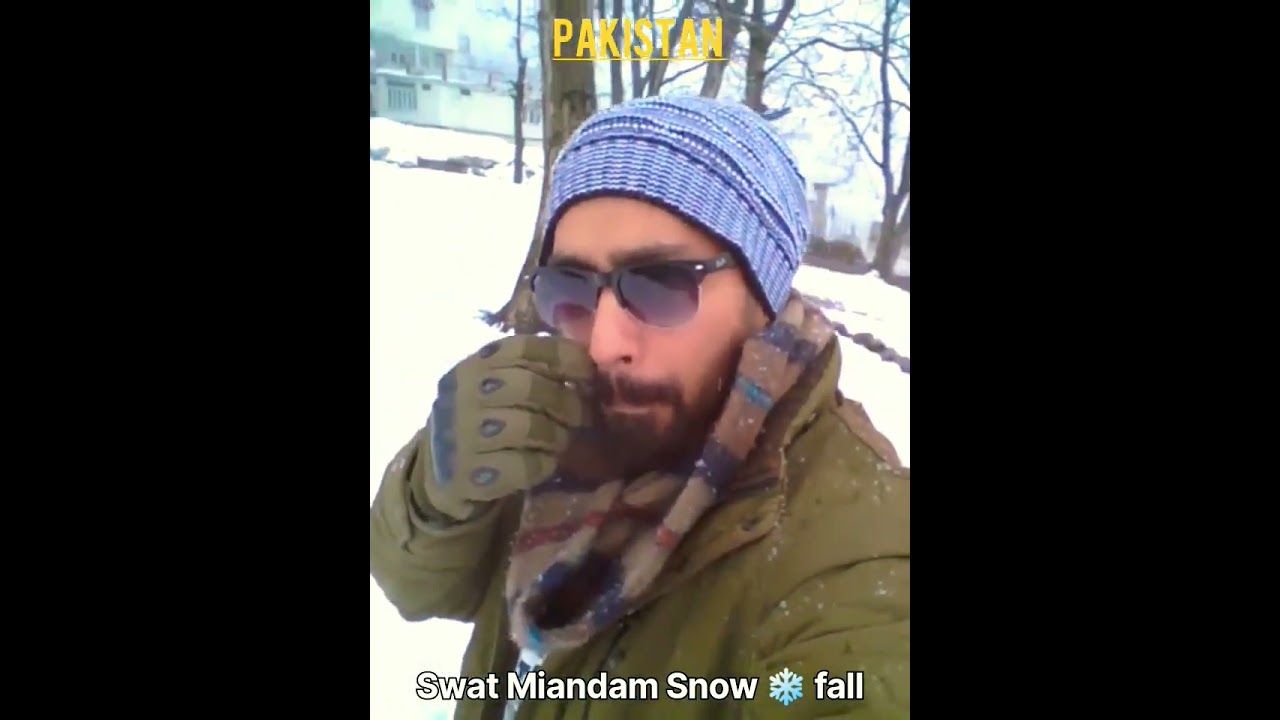 Maindam Swat Pakistan SnowFall #youtubeshorts #short #Snowfall