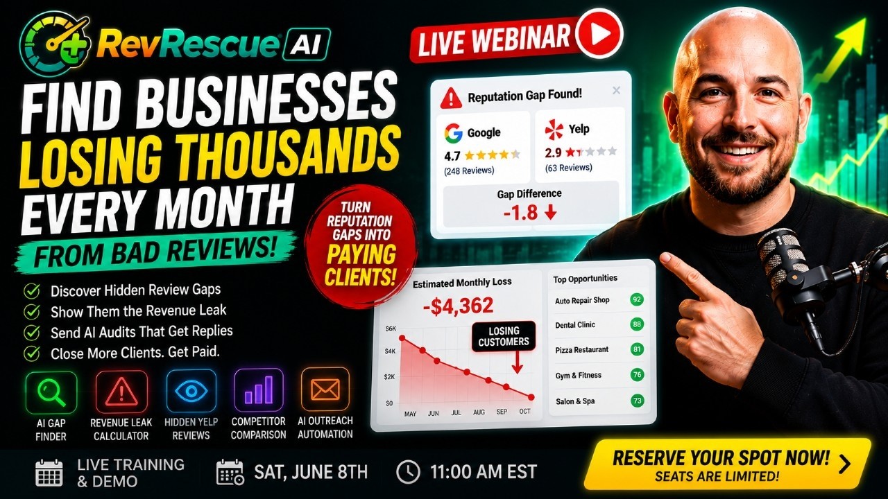 RevRescue AI Webinar Replay: Full Review + OTO Breakdown 🚀 RevRescue AI Review + BONUS 🔴