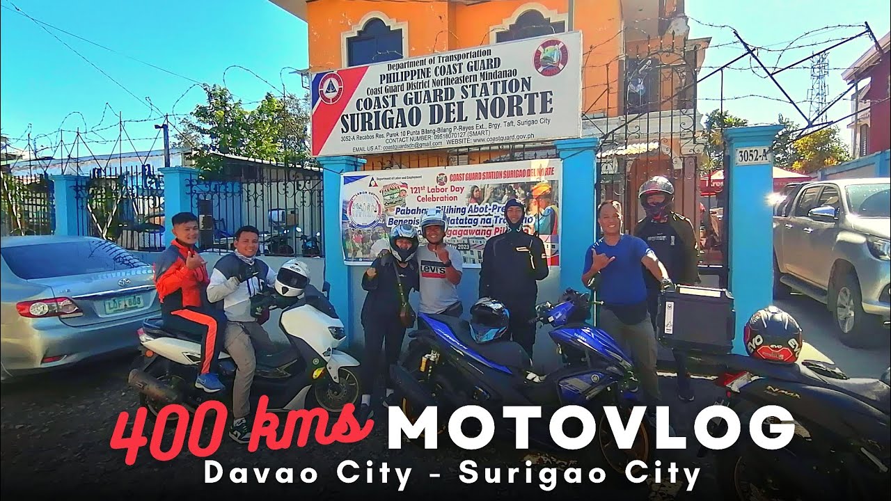 Davao City to Surigao City | 400 kms Motovlog