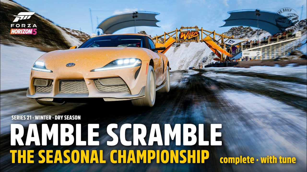 How to win RAMBLE SCRAMBLE | with tune | Series 21 Winter | Forza Horizon 5