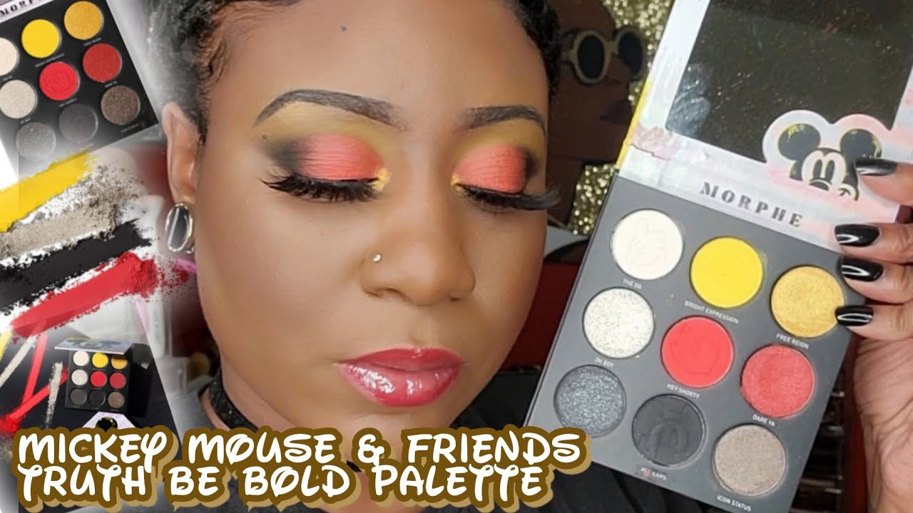 Morphe Mickey & Friends Truth Be Bold Mini Artistry Palette on Dark Skin