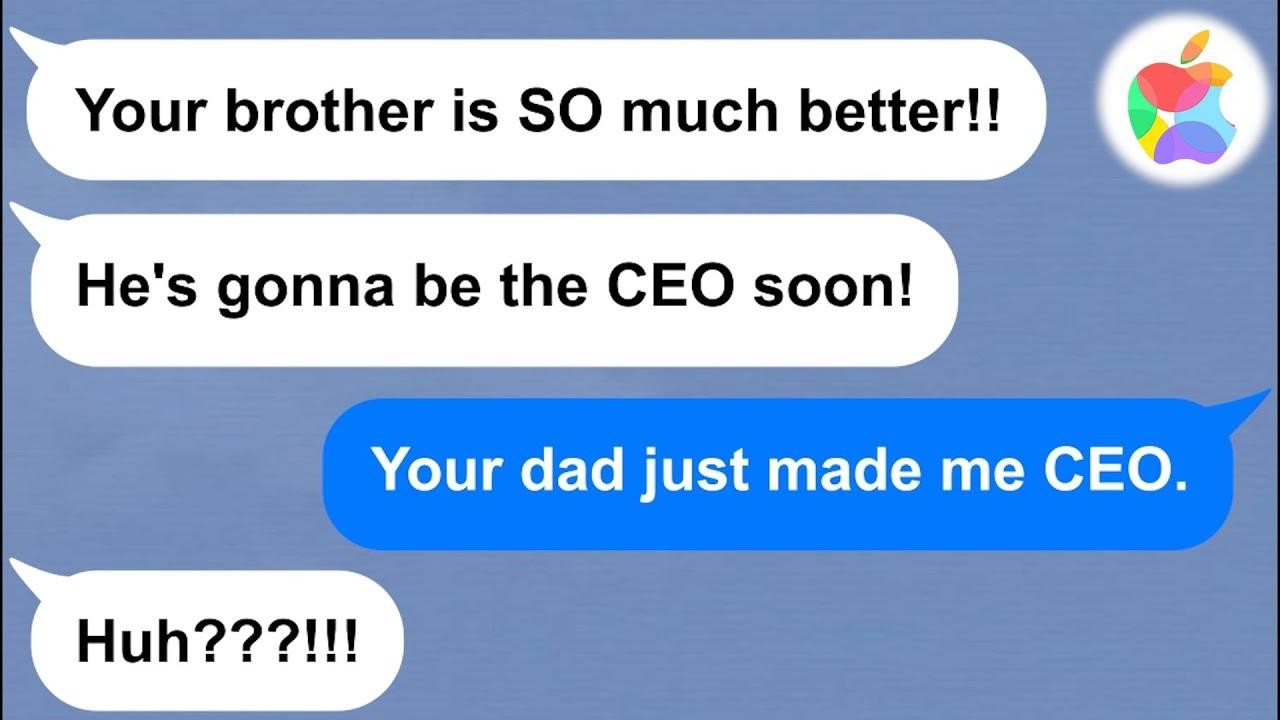 【Apple】High grade girlfriend dates for me for a year then gets with my hobo brother