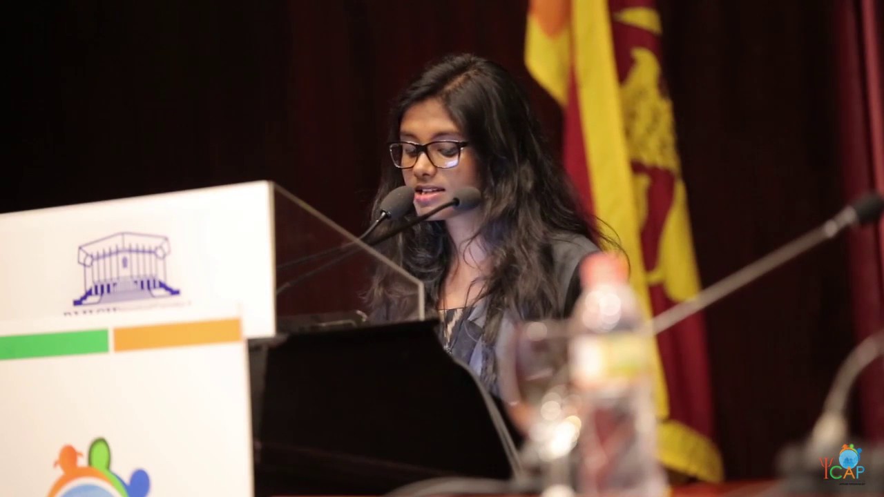 Methma Atapattu presents at ICAP 2016 Sri Lanka
