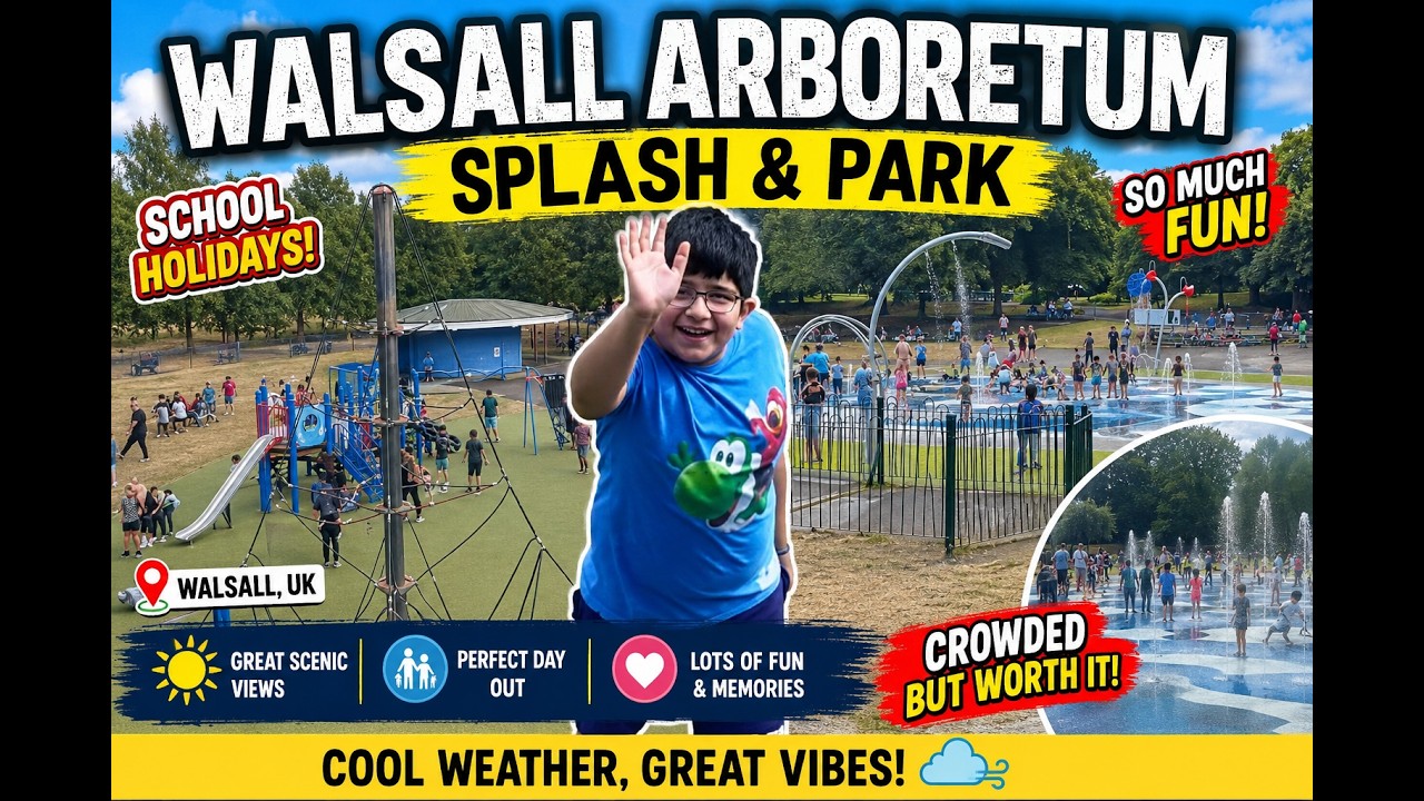 Walsall Arboretum Splash Park & Playground | School Holiday Fun | Is It Worth Visiting?