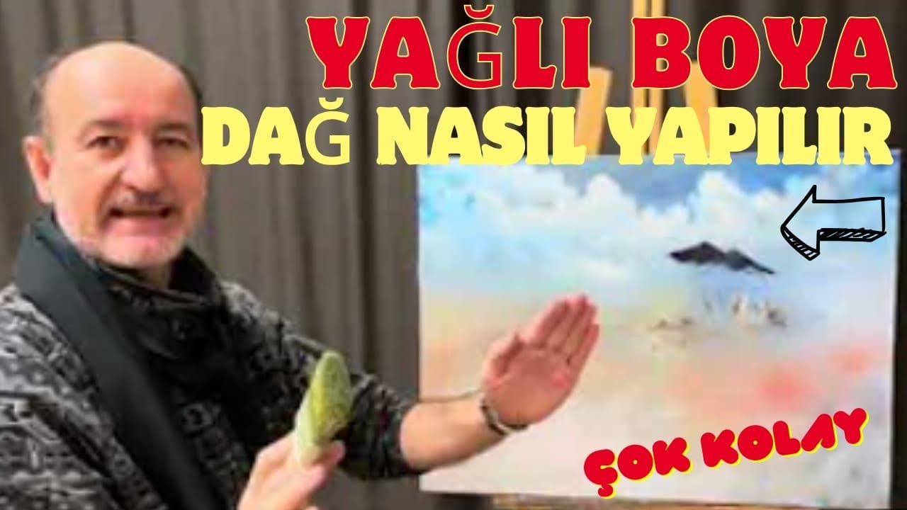 YAĞLI BOYA RESİM DAĞ NASIL? YAPILIR#bobrosspainting #painting #howtopaint #