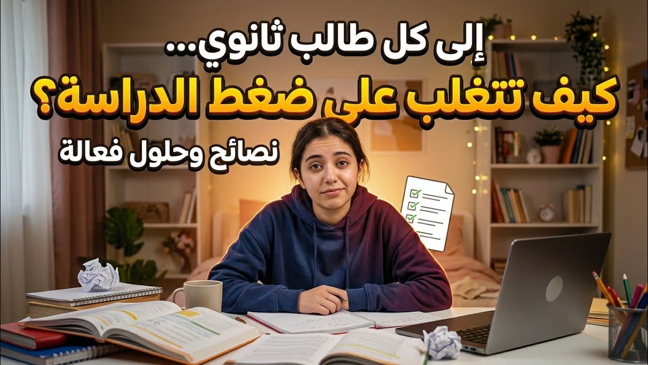 ليه طلبة الثانوية العامة حاسين بضغط رهيب؟! وازاي نهدي ونرجع نركز؟! ✅😍