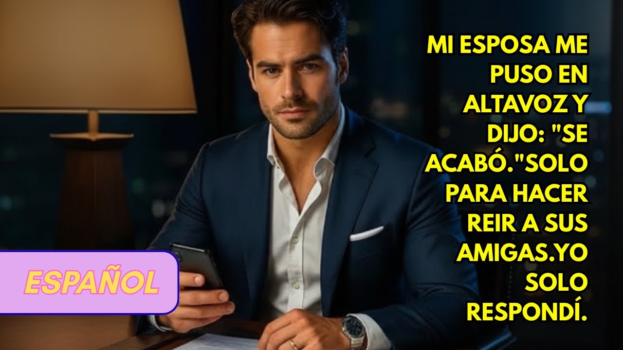 Mi esposa me puso en altavoz y dijo: 