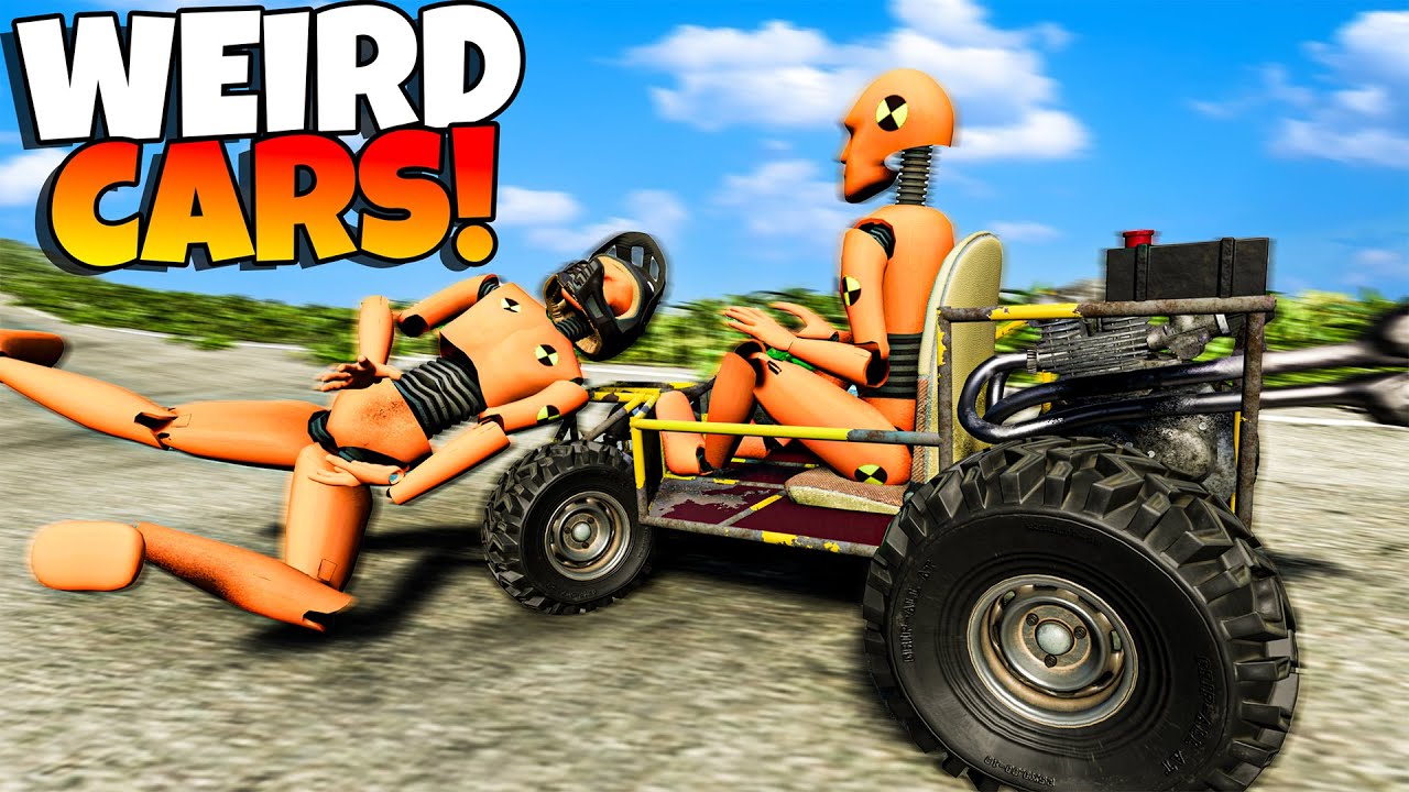 Racing WEIRD CARS in BeamNG Drive Mods!!