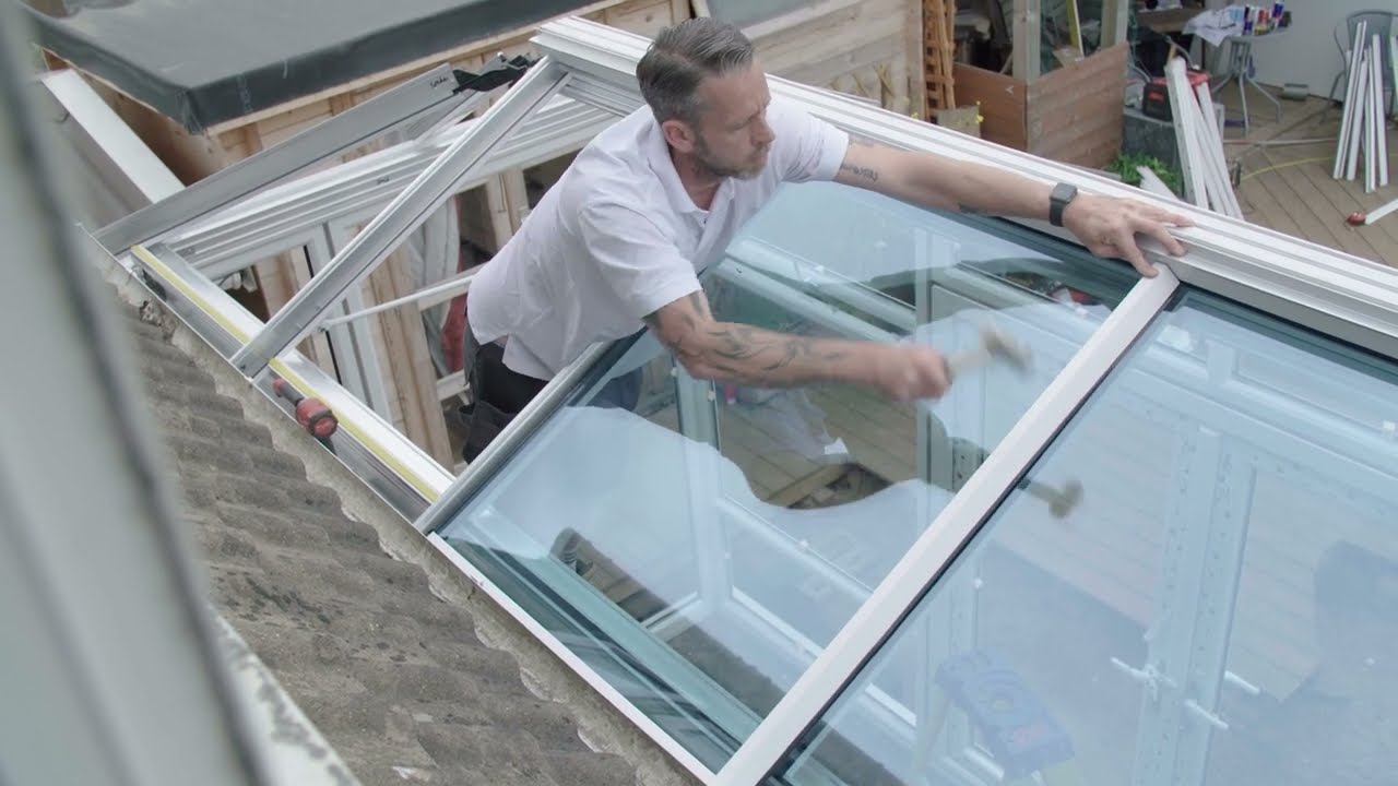 Fitting roof top caps and glazing stops - White Roof 6 | ConservatoryLand