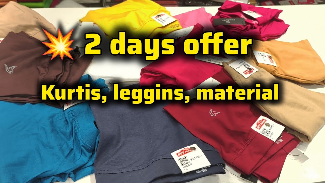 Spp silks coimbatore 💥2 days offer for kurtis leggins chudi material ‼️#sppsilks #offer 
