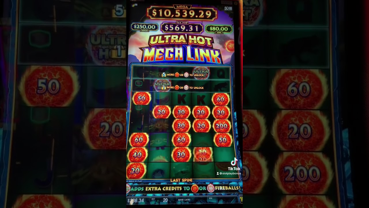 Ultra Hot Mega Link Bonus .10 denom #slots #ultrahot #megalink #slotbonus
