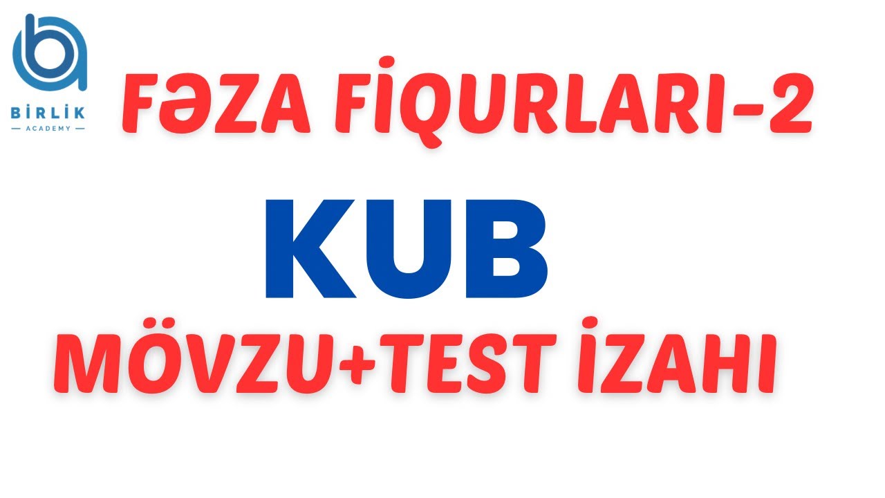 Kub / Fəza fiqurları-2