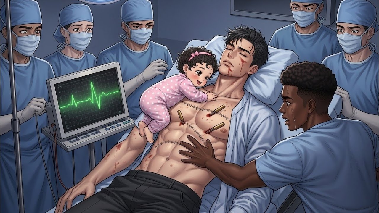 Nurse Omega's Baby Crawls And Rests Head On A Dead Man Chest... He Is The Coldest Italian Boss.