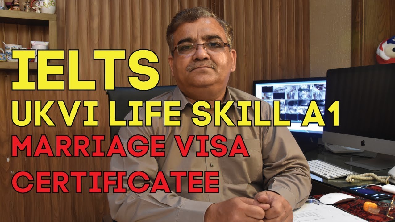 Marriage Visa Certificate - IELTS UKVI - A1