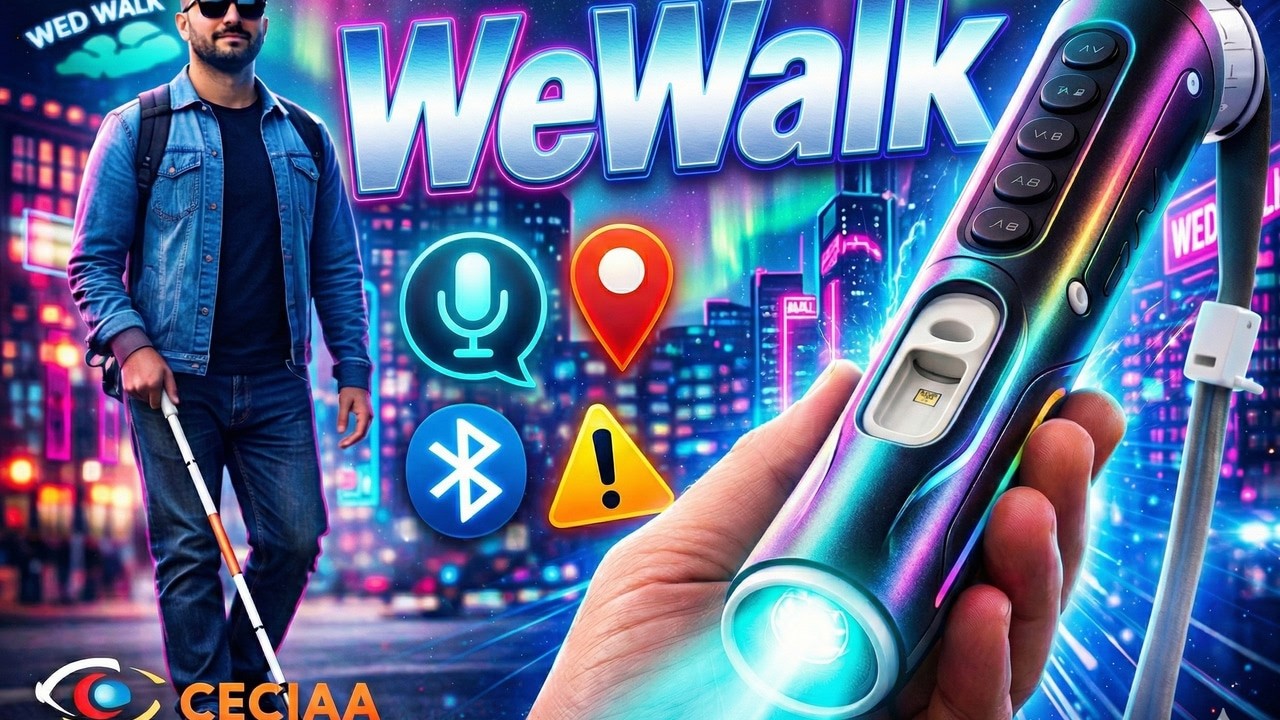 WeWalk canne blanche intelligente GPS détecteur d'obstacles 🦯🧑‍🦯‍➡️