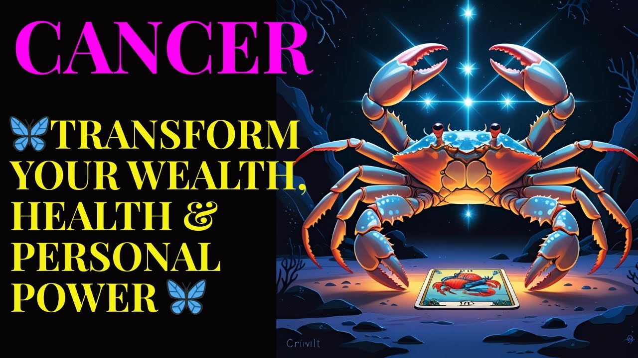 ✨ Cancer Tarot Journey: Transform Your Wealth, Health & Personal Power 🌊💫