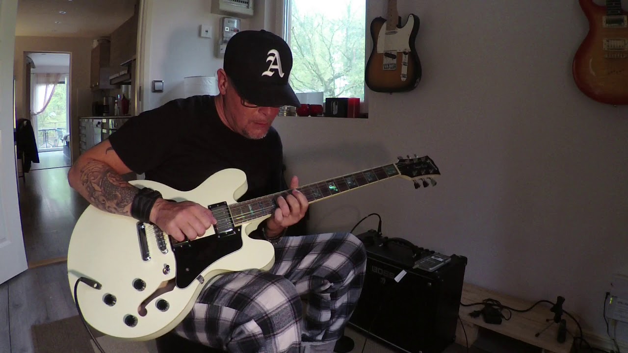 Green B&B Vintage White ES-335 Style Jam