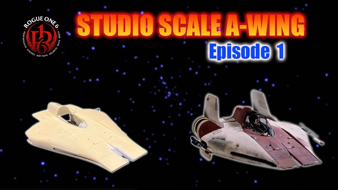 Создание модели самолета A-Wing в студийном масштабе: Часть 1