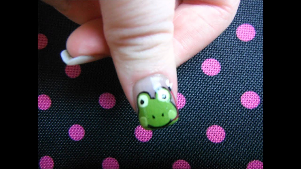 Cute Frogs Nail Art Design for 