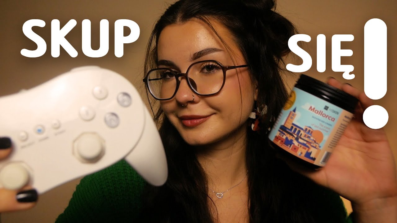 ASMR SKUP SIĘ I WYKONUJ MOJE POLECENIA Z AFIRMACJAMI 🎆❤️ (follow my instructions for sleep)