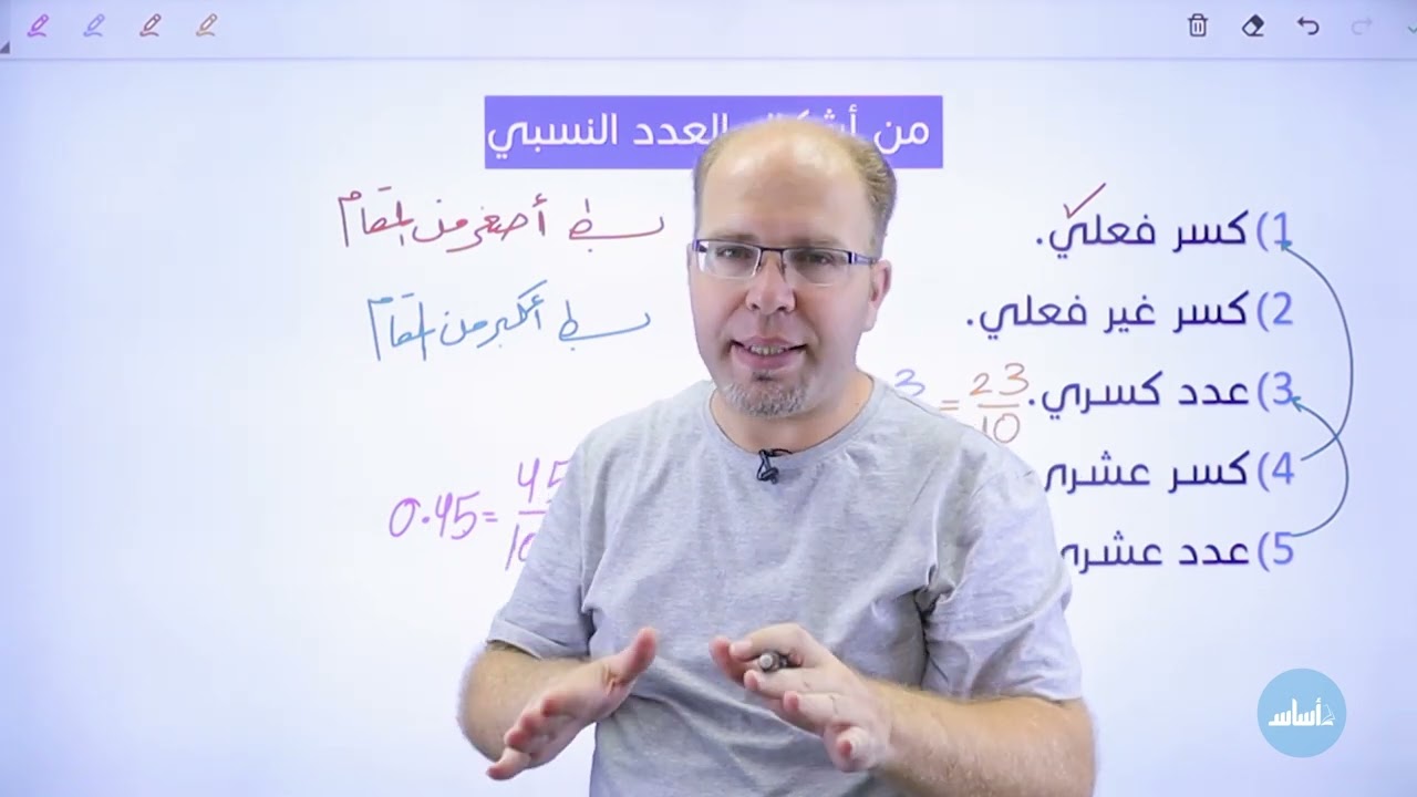 السابع 7️⃣ - رياضيات (العدد النسبي) مع أ. سلام العامر