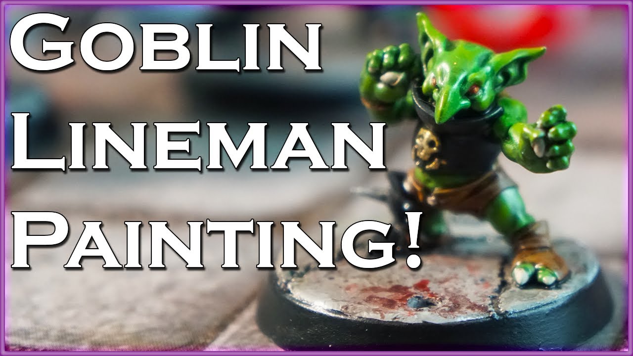 How to QUICKLY Paint Blood Bowl Goblins (& bases!)