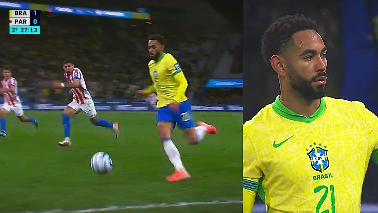 Matheus Cunha vs Paraguay (10/06/2025) 1 ASSIST | All Touches