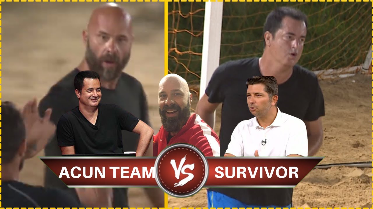 Acun Ilıcalı, Esat Yontunç, İrem Kanan Team Survivor Oyunu !  Futbol Maç Özeti