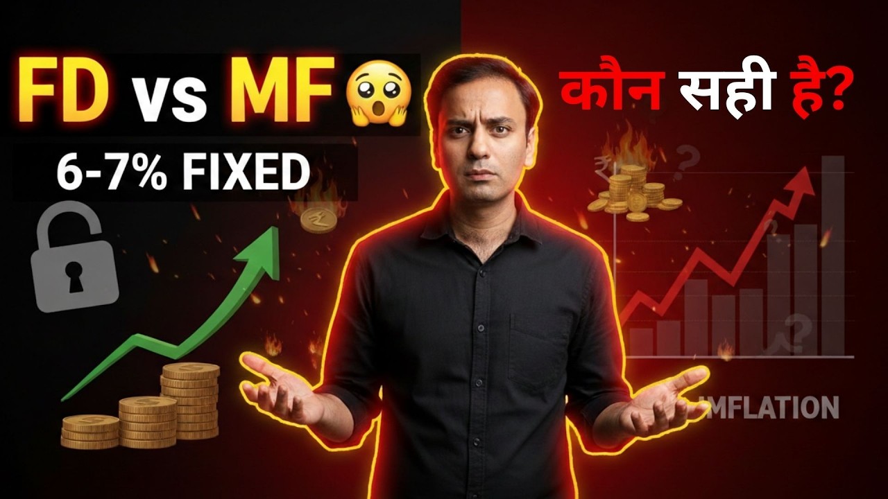 FD vs Mutual Fund :  Middle Class के लिए investment, 6 - 7% Fix vs 12% Return