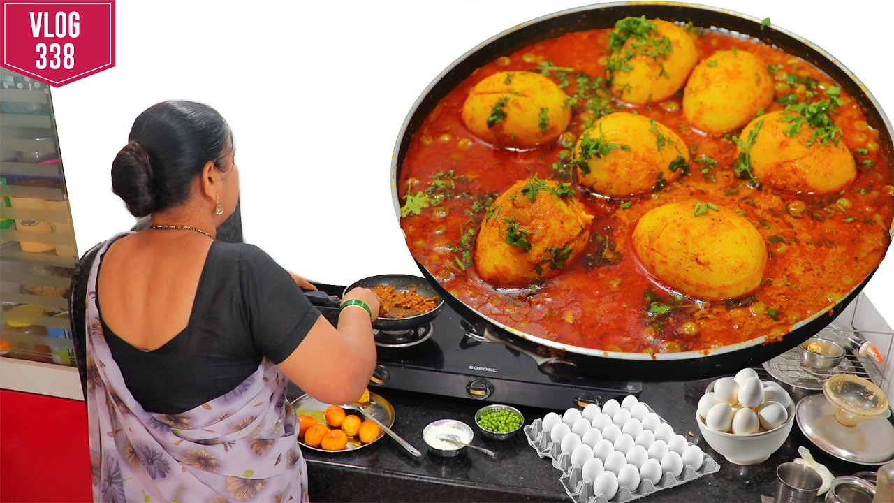 अशा नवीन पद्धतीने बनवा झणझणीत चविष्ट असा अंडा कोरम | Egg Korma Recipe | Anda Recipes | Vlog 338
