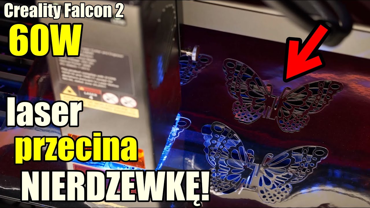 Nadciąga MOC: 60W laser kt&oacute;ry przecina blachę nierdzewną! Creality Falcon2 PRO 60W. Fajne rabaty!