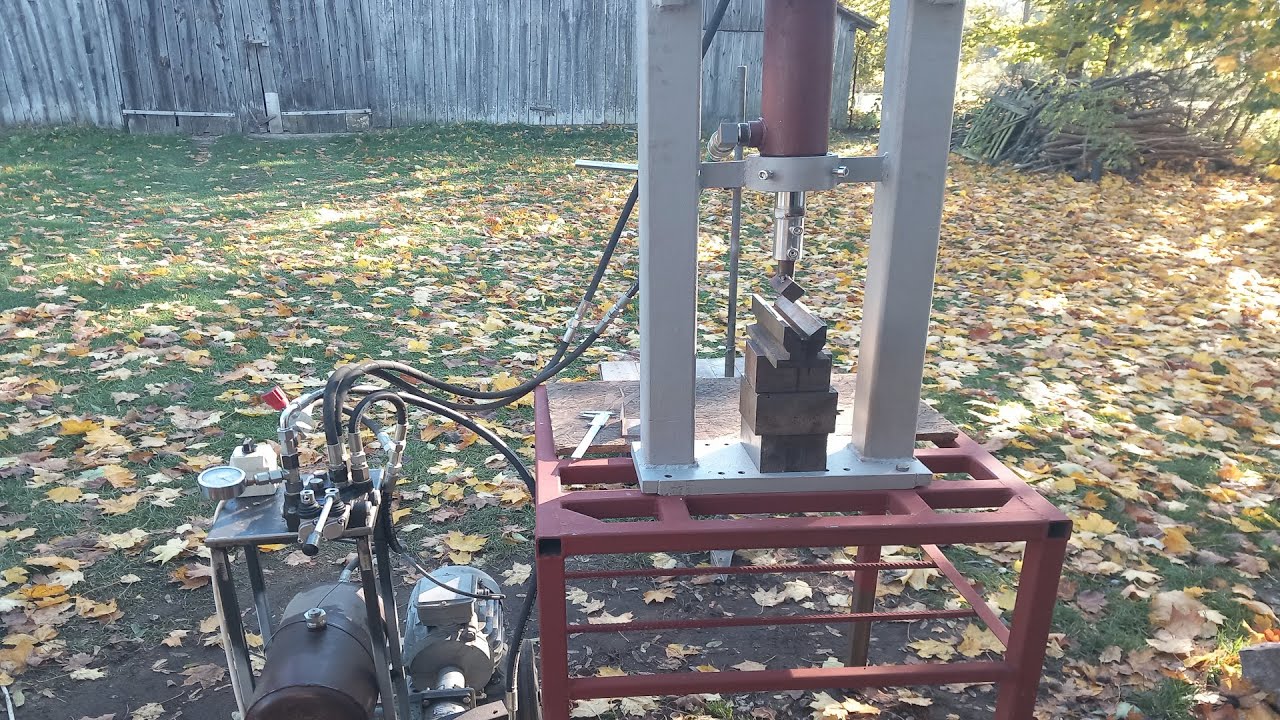 Prasa hydrauliczna samor&oacute;bka DIY hydraulic press