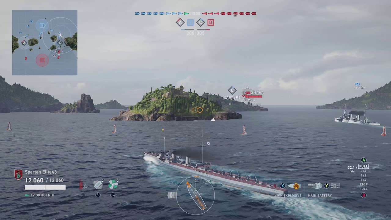 Meet The Okhotnik! Tier 4 Russian Destroyer (World of Warships Legends Xbox One X) 4k