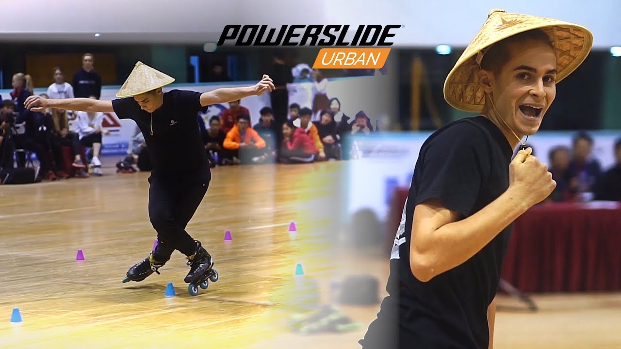 Lorenzo Guslandi @ Shanghai Slalom Open 2018 - Classic Slalom skating