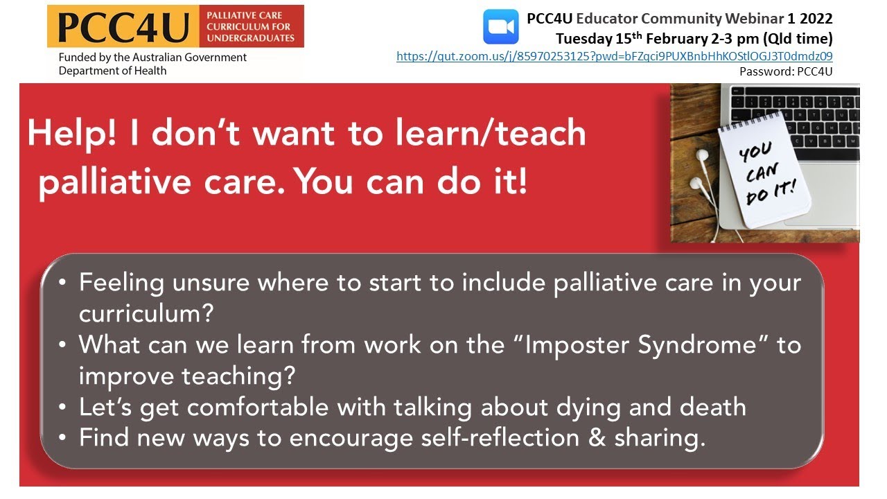 PCC4U Educator Webinar 1 - You can do it!