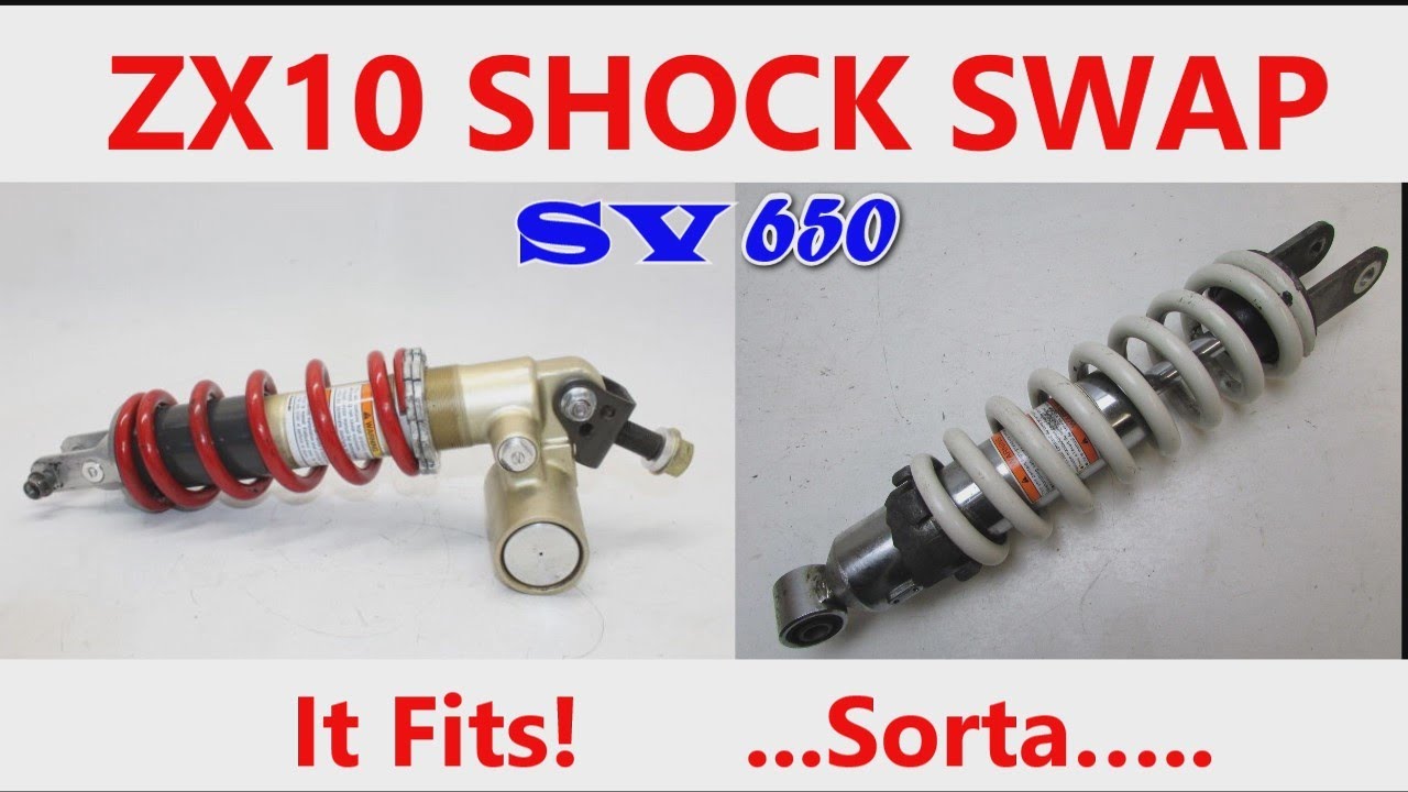 ZX10R Shock Swap On Suzuki SV650 Motorcycle