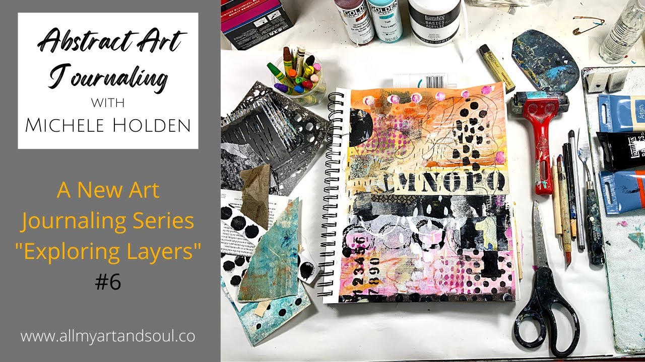 How to Paint Layers - Art Journaling Ideas, Techniques & Process for Abstract Art Journal Page- #6